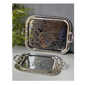 ถาดเสิร์ฟอาหารโลหะอเนกประสงค์แบบดั้งเดิมถาดเสิร์ฟอาหารในบ้านทนทานต่อความร้อนใช้งานได้ถาดสำหรับห้องพักโรงแรม - Product Image 3