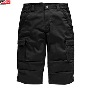 Pantalones Cortos de Playa Estilo Urbano, Transpirables, de Algodón de Alta Calidad para Hombre, con 8 Bolsillos, Cintura Media, Casuales, para Trabajo - Product Image 1