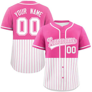 Logo personnalisé sublimation maillot de baseball 100% polyester vierge maillot de softball bouton complet maillot de baseball - Product Image 1