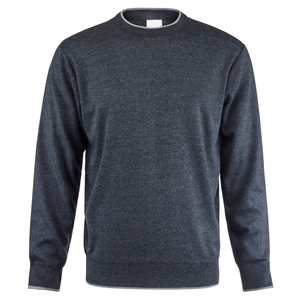 Sudadera de algodón 2022 de peso pesado para hombre 100%, jersey de cuello redondo con patrón sólido y forro polar en el interior para invierno, logotipo personalizable - Product Image 4