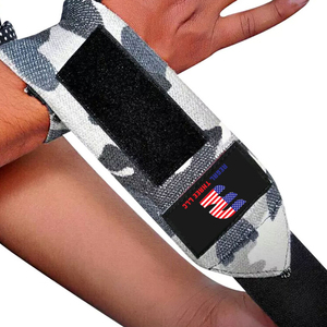 Weightlifting Camo Wrist Wraps Workout Pull Up Anime Wrist Straps Gym Fitness Wear <b>Trainer</b> Power Wrist Wrap - Product Image 6