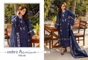 Premium <strong>Cotton</strong> Self Embroidery Salwar Kameez Collection Indian &amp; <strong>Pakistani</strong> Party <strong>Wear</strong> at Wholesale Rate - Product Image 4