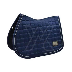 แผ่นรองอานม้าผ้าฝ้ายหรูหรา ระบายอากาศได้ดีและซับแรงกระแทก พร้อมไส้ใยโพลีเอสเตอร์ ขนาดและสีปรับแต่งได้ - Product Image 2