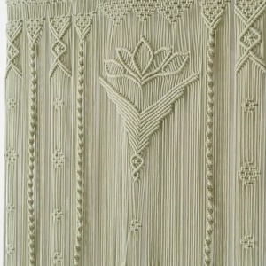 Tapiz colgante de pared de cortina de puerta de macramé grande para telón de fondo de boda y decoración de habitación Bohemia - Product Image 1