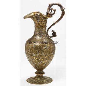 Nouvellement Arrivée Vintage Designer Gravé Couleur Argent Poli En Aluminium Coulé Attrayant Look Fantaisie Pichet De Fournisseur Indien - Product Image 6