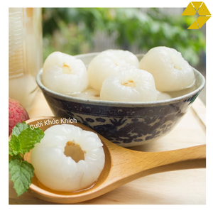 เพลิดเพลินไปกับลิ้นจี่เขตร้อนที่บรรจุกระป๋องจากเวียดนามและลิ้นจี่ผลไม้หวานทั้งกระป๋องเหมาะสำหรับสมูทตี้ท็อปปิ้งและเครื่องดื่มเย็นๆ - Product Image 2