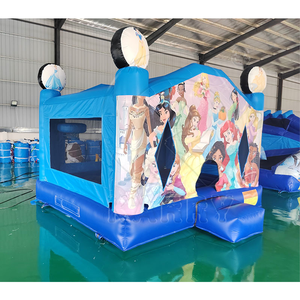 บ้านลมเป่าลมขนาดใหญ่สำหรับเชิงพาณิชย์ ทำจาก PVC สำหรับใช้งานกลางแจ้ง  ปราสาทกระโดดขนาดใหญ่  บ้านลมเป่าลมความจุมาก - Product Image 3