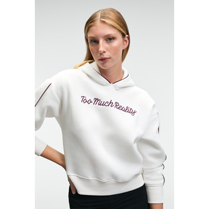 Felpa con Cappuccio Rilassata da Donna GRIMELANGE VIRETHIA con Stampa e Dettagli Ricamati - Product Image 5