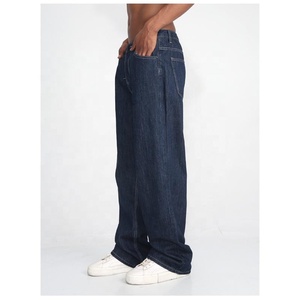 กางเกงยีนส์เดนิมทรงตรงสไตล์วินเทจเอวกลางสำหรับผู้ชาย ล้างสีแบบสปริง ซักได้ด้วยสารเคมี แฟชั่นแนวสตรีท ทรงหลวม สไตล์ลำลอง - Product Image 5