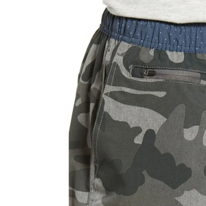 Shorts décontractés pour hommes, style urbain, couleur unie, respirants, taille élastique, séchage rapide, 100% coton, service OEM, fournisseur en gros - Product Image 4