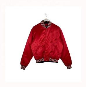 Veste bomber en satin pour homme, personnalisable avec logo, haute qualité, 100% polyester satiné, imperméable, vente en gros - Product Image 1