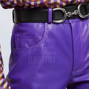 Nouveauté Pantalon en cuir pour femme Design tendance Cuir véritable de haute qualité Ajustement parfait pour un usage quotidien - Product Image 6