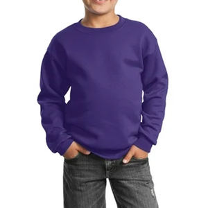 Sudaderas de lana para niños con logotipo personalizado, jersey de cuello redondo de algodón suave, sudadera Lisa para bebés y niñas - Product Image 4