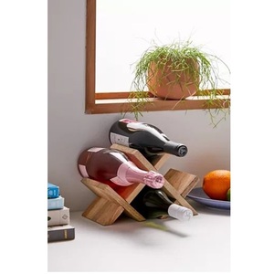 Venta al por mayor de La India, estante de vino de madera, exhibición de encimera, botella de almacenamiento, soporte de vino para Bar, restaurante, Hotel y decoración del hogar - Product Image 1