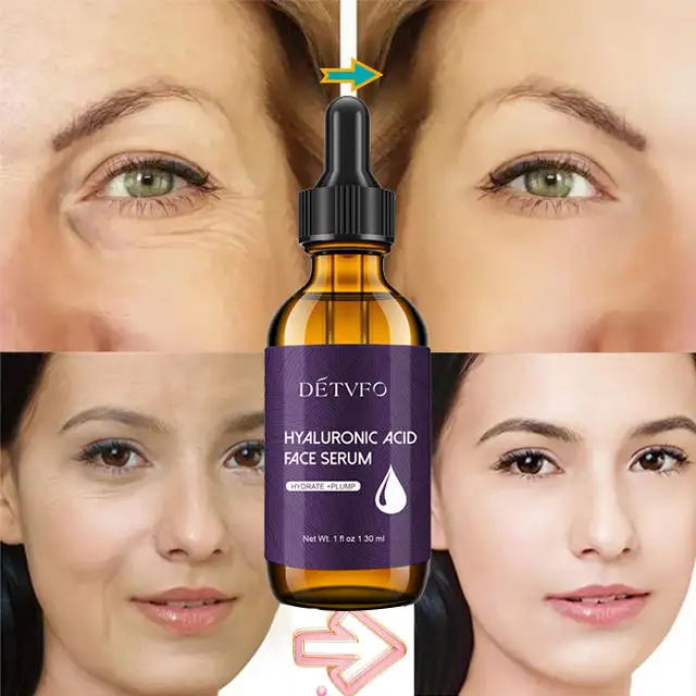 Sérum de vitamine C de soin de peau d'usine pour le sérum anti-âge de visage de visage avec des sérums de vitamine E d'acide hyaluronique de vitamine C ou des taches brunes