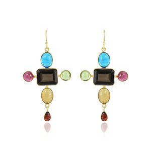 Pendientes de gota de Plata de Ley 925 más vendidos para mujer, amatista Africana clásica, múltiples piedras preciosas para fiesta o regalo - Product Image 4