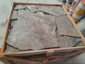 Dalles en travertin argenté 2025 de tailles irrégulières Pavés fous Finitions dégringolées Qualité supérieure pour les constructions fabriquées en Turquie - Product Image 4