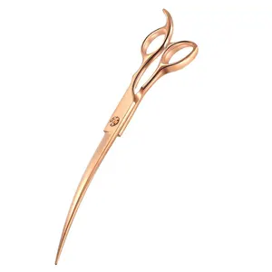 Wholesale Supplier Pet Grooming Cutting Scissor Gold Plasma Coatings | Grooming Tool Dog Grooming Scissors 440C Stainless Steel