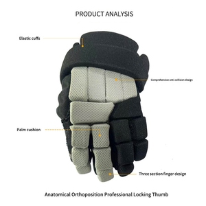 ถุงมือฮอกกี้ลาเท็กซ์แบบกำหนดเอง ป้องกันรังสียูวี ขายส่งจากโรงงานโดยตรง รับผลิตแบบ OEM/ODM คุณภาพพรีเมียม สวมใส่สบาย เหมาะสำหรับเล่นในร่ม - Product Image 2