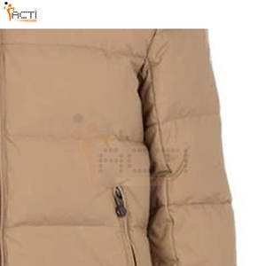 Nouvelle arrivée veste à capuche rembourrée logo personnalisé pour hommes veste d'hiver chaude à fermeture éclair pour hommes - Product Image 4