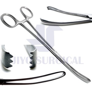 คีม Teale Vulsellum ทำจากเหล็กกล้าไร้สนิม เครื่องมือผ่าตัดทางนรีเวชสำหรับจับปากมดลูก อุปกรณ์สำหรับสูตินรีเวช - Product Image 5