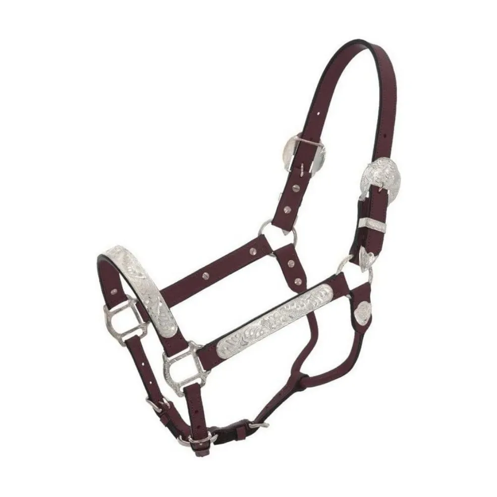 Halter de náilon ajustável, acolchoado, coroa, halter, equipamento de equitação