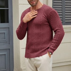 OEM Service Good High Quality with Custom <b>Logo</b> Breathable Fashion Street Wear Knitted Sweater For Men - Product Image 3