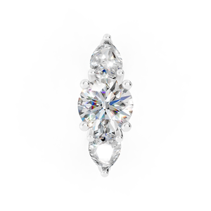 แหวนทองคำขาวประดับเพชรรูปวงรีสำหรับทุกโอกาส10K 14K 18K - Product Image 5