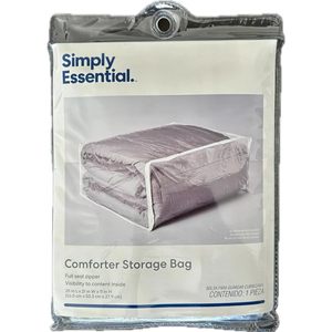 Set of 5 Clear <b>Vinyl</b> Zippered Storage Bags 25x21x11 Inch Plastic Storage Bins & <b>Boxes</b> - Product Image 6