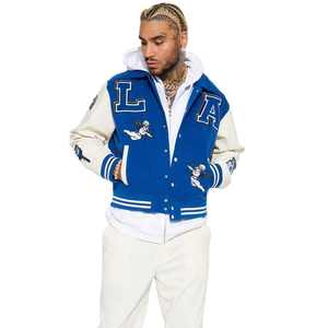 Vestes d'université pour hommes de grande taille vestes d'université en gros veste d'université Letterman avec logo personnalisé pour hommes 2025 - Product Image 1