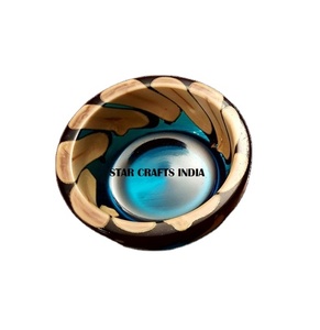 ชามไม้เรซินดีไซน์ทำจากไม้ - Product Image 1