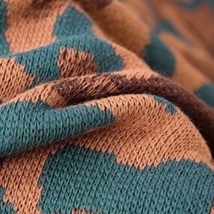 <b>Travel</b> Blanket 130*170 cm Solid Pattern Woven Cotton Blanket with Crochet Cable Knit Technique 100% Acrylic Camouflage - Product Image 3