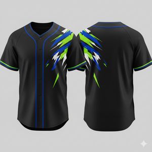 Maillots de baseball personnalisés de haute qualité, 100 % polyester, séchage rapide, respirant, vêtements d'équipe personnalisés pour les tournois et les ligues - Product Image 4