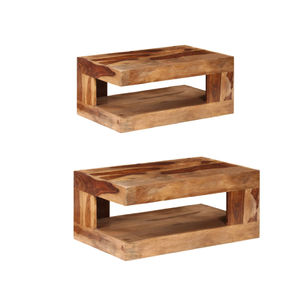 Table basse en bois massif 100% de style moderne en forme de rectangle meubles de maison faits à la main pour la décoration de salon fabriqués pour l'exportation - Product Image 4