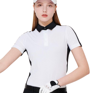 Golf à manches courtes élégant pour femmes pour polos léger respirant vêtements de sport en tricot avec Logo personnalisé vêtements de sport pour femmes - Product Image 1