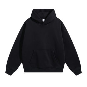 Sudaderas con capucha de hombre de algodón y poliéster lavado de alta calidad sueltas de lana gruesa de nuevo diseño personalizado con sombrero de bolsillo - Product Image 1