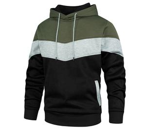 Splicing sweat à capuche hommes manches longues sweat à capuche sweat à capuche d'hiver hommes femmes sport ample décontracté hommes à capuche - Product Image 3