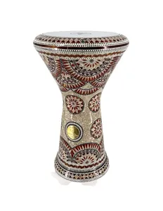 Gawharet El Fan 23cm Rojo Borgoña Perla Sombati Darbuka - Doumbek Egipcio Hecho a Mano - Product Image 1