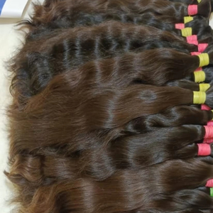 ผมต่อแบบชาวเรมี่ผมตรงสำหรับต่อผมมนุษย์ผมชาวอินเดียสีดำเป็นกลุ่ม - Product Image 4