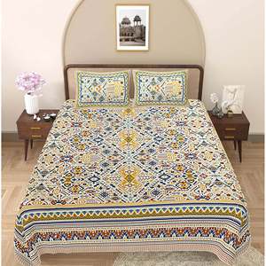 100% Cotton Multi Floral 240 TC <b>King</b> Bedsheet with 2 Pillow Covers 3-Piece Set Double <b>Size</b> Comforter and <b>Sheets</b> (ADB1494) - Product Image 2
