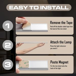Luce LED CLAR - Under Cabinet con sensore di movimento, Wireless ricaricabile, cucina Magneti e armadio 20cm 30cm 40cm 60cm 80cm - Product Image 5