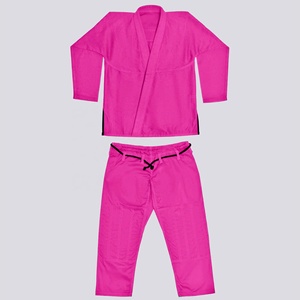 2024 BJJ Gis avec broderie et étiquettes personnalisées, coutures contrastées, cordon de serrage, boucles, évents latéraux (rouge, blanc, bleu, noir, marine) - Product Image 2
