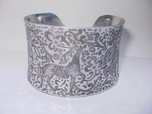 Antique Design Copper Bracelet for Women & Men Magnetic Cuff Bracelets with Ultra Strength <b>Magnets</b> Pure Copper - Product Image 2