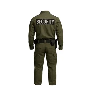 Conjunto de Uniforme de Seguridad Olive con Camisa, Pantalones, Cinturón y Gorra - Product Image 3