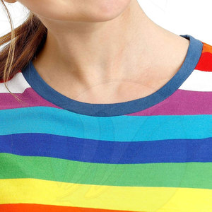 เสื้อยืดผู้หญิงหลากสีพิมพ์ลายโลโก้ตามสั่งขนาดพลัสไซส์ใส่สบาย - Product Image 4
