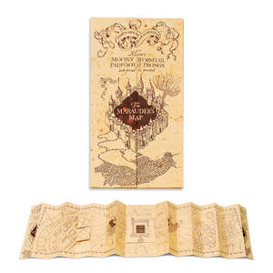 แผนที่ผนังแบบพับได้ของแฮร์รี่ พอตเตอร์ ลายแผนที่มาราดเดอร์'สแมป - Product Image 1