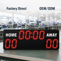 Tableau de scores LED multifonctionnel pour matchs de rugby, avec horloge de match et minuteur de compte à rebours pour événements sportifs en plein air et tournois