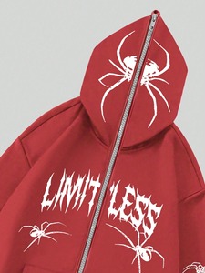 Novedades: Sudaderas con Capucha Extra Grandes para Hombre, 100% Algodón, Cierre Completo con Cremallera, Impresión Personalizada, Transpirables, Diferentes Colores, Invierno - Product Image 5