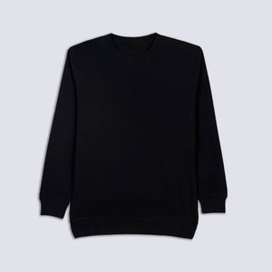 Pull-over unisexe à col rond, couleur unie, coupe classique, tricoté, style décontracté, rose bonbon, manches longues - Product Image 4