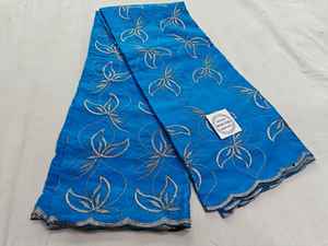 Tela de Algodón Peinado de Alta Calidad, Transpirable, Bordada, Tradicional, Multicolor, Thoub Lafaya Sudanés para Mujer - Product Image 6